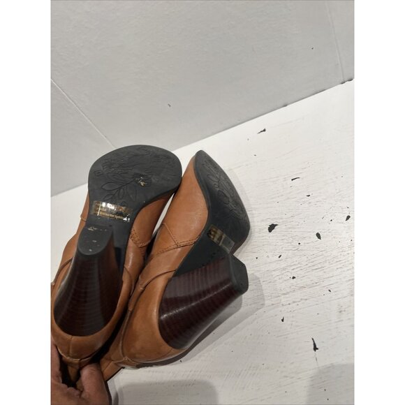 CLARKS 63088 Mission Brynn Womens Size 6.5 Brown Leather Knee High Boots Bootie - Picture 7 of 14